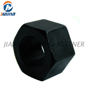 优质8碳钢高强度黑色DIN6915六角重型螺母